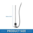 thumbnail image 3 of Unique Bargains Fuel Sending Unit and Gauge Kit 380mm Length Boat Fuel Sending Unit Marine Fuel Sender Unit Metal Silver Tone 1 Set 0-190 Ohm, 3 of 6