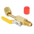 thumbnail image 1 of Refrigerant 1PC Color Coded R410A R134A Shut Valve for AC HVAC Refrigeration Charging Hoses, 1 of 7