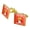 Gold, variant on My Cat Could Beat Up Your Cat Boxing Gloves Funny Humor Square Cufflink Set - Silver or Gold