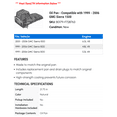 thumbnail image 2 of Oil Pan - Compatible with 1999 - 2006 GMC Sierra 1500 2000 2001 2002 2003 2004 2005, 2 of 2
