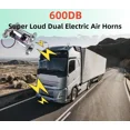 thumbnail image 3 of 600DB Super Loud Dual Train Horn for Truck: Air Horn for Boat, SUV, 3 of 5