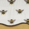 thumbnail image 4 of RLF Home Busy Bee Glory 3" Rod Pocket Lining Luxurious and Elegant Window Treatment Valance 50" x 16" Honey, 4 of 4