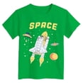 thumbnail image 4 of Gubotare Kids Tshirts Boys Boys Oversized T Shirts Kids Casual Crewneck Drop Shoulder Summer Basic Tees Tops Size 11-12 (Green,11-12 Years), 4 of 4