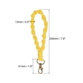 thumbnail image 2 of Unique Bargains Wrist Lanyard for Keys, Braided Twisted Keyring Hand Wrist Lanyards, Yellow, 2 of 5