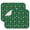 St. Patrick's Day, variant on St. Patrick's Day and Rainbows Green Dish Drying Mat 1 Pack, Ultra Absorbent Microfiber 16"x18", Anti-Slip Drain Mat for Kitchen