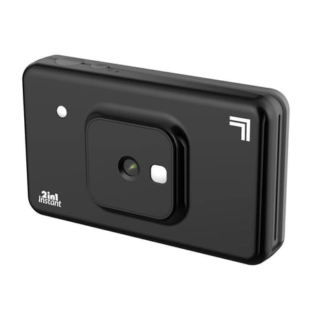SHARPER IMAGE Instant Print Camera  2.1  x 3.4  Print  4Pass Tech  Black