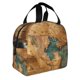 thumbnail image 2 of Balery Antique Map Adventure Scene Bolsa de Almuerzo Aislada – Caja de Almuerzo con Papel de Aluminio Grueso, Mantiene la Comida Fresca por 4 Horas, 2 of 8