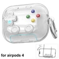 thumbnail image 1 of Protective Case Cover for Apple AirPods Pro 2, TPU Gamepad Design with Integrated Phone Stand, Shock-Absorbing, Anti-Scratch, Drop Protection, Portable, Gaming Accessory, Black, 1 of 8