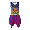 thumbnail image 5 of Garronmavis Haiti Flag Couple Matching Outfit Husban and Wife Clothing Men's Short Sleeve Shirt Summer Beach Tops and Women's Tank Dress Irregular Hem Vacation Sundress, 5 of 8