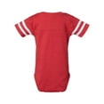 thumbnail image 6 of Infant Football Fine Jersey Bodysuit, Vintage Red/ White , NB, 6 of 6