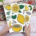 thumbnail image 3 of 1set 3pcs PVC Waterproof Decorative Stickers Self Adhesive Decals for Furniture Decoration Lemon 15x30cm, 3 of 8