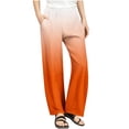 thumbnail image 3 of Frostluinai Yoga Wide Leg Pants for Girl High Waist Baggy Straight Leg Trousers Fashion Gradient Lounge Pants Soft Gym Pants with Pokcet, 3 of 9