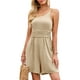 thumbnail image 1 of VISgogo Mono sin mangas para mujer con un hombro, piernas sueltas sólidas Decoración plisada Ropa de verano VISgogo  moda, 1 of 5