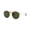 Polished Arista Gold Frame | G-15 Green Lens, variant on RB3647N ROUND DOUBLE BRIDGE Round Shape Sunglasses Polished Arista Gold Frame | G-15 Green Lens 51mm