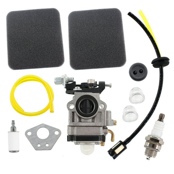 15mm Carburetor Air Filter Kit For Powermate Earth Auger Model PEA438 43cc Engine A201112 Fuel Line Filter Primer Bulb Carb