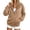 A-Khaki22, variant on Bibifish Womens Hoodies Fall Full Zip Open Hooded Sweatshirts Drop Shoulder Kangaroo Pocket Outerwear Tops