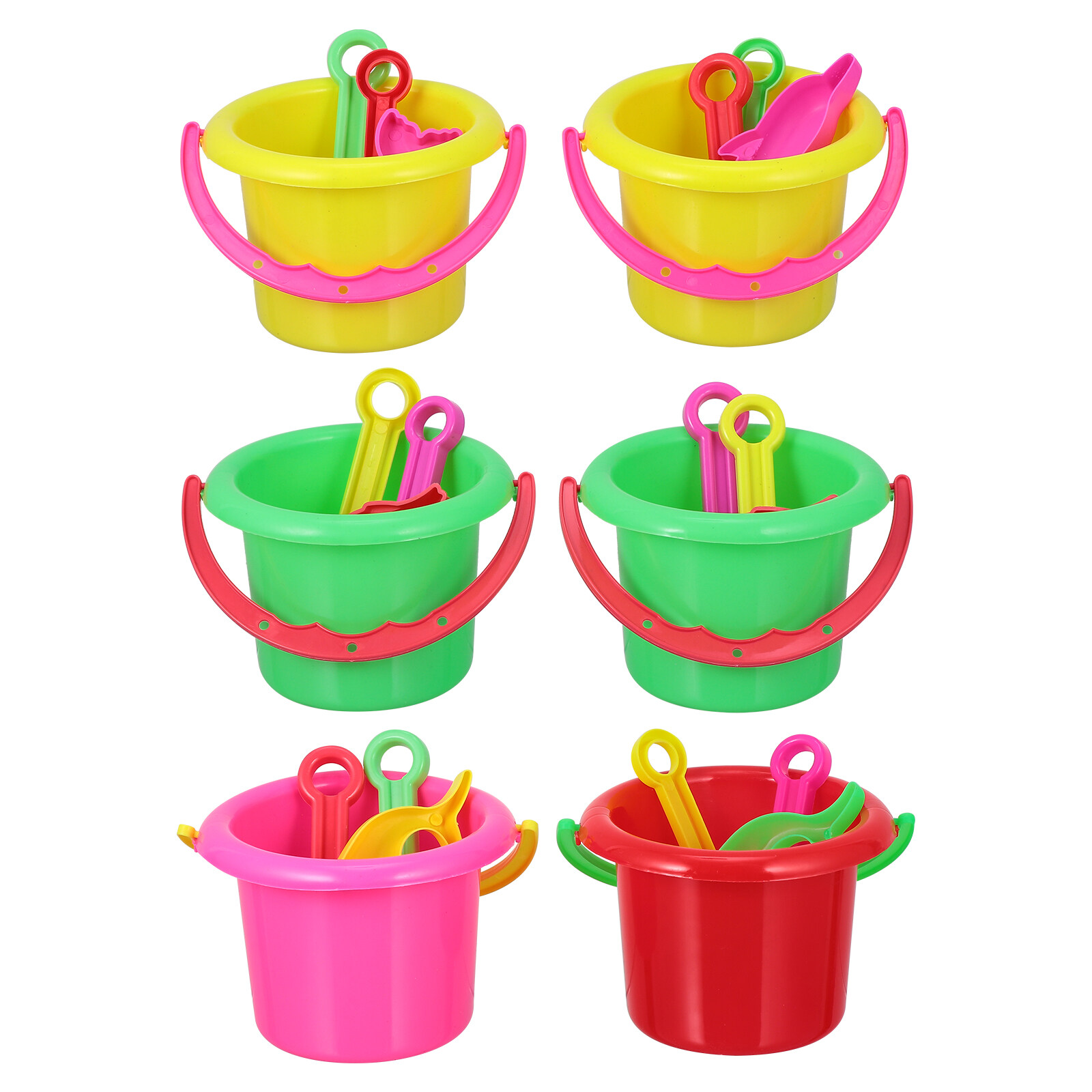 24pcs Child Sand Bucket Interesting Kids Beach Bucket Toy Mini Bucket