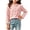 Pink, variant on FAIWAD Girls Ribbed Knit Shirts Cute Long Sleeve Crew Neck Bow Tops Fall Casual Daily Clothes