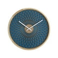 thumbnail image 1 of Hermle 31013 Stella 3D Dial Face Pattern Wood Wall Clock with Blue Background, 1 of 1