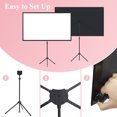 Excelimage Projector Screen with Stand, 60 inch Outdoor Projector