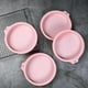 thumbnail image 1 of 4 Uds., Juego de moldes redondos de silicona para pasteles, moldes redondos para hornear pasteles arcoíris para herramientas de decoración de fondant 6 pulgadas rosa 1 Soledad Molde Redondo Pastel Arcoíris, 1 of 10