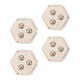 thumbnail image 5 of Ruedas giratorias multifuncionales Zulema 4 piezas Rodillos giratorios Blanco, 5 of 8