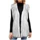 thumbnail image 2 of Chaqueta larga y cálida para mujer, de invierno, con cuello en V liso, 2 of 4