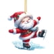 thumbnail image 2 of Santa Claus Sleigh Christmas Home Decoration Bedroom Door Acrylic 2D Flat Pendant, 2 of 4