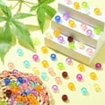 thumbnail image 5 of Transparent Acrylic European Beads Large Hole Barrel Beads Mixed Color 9x6mm Hole: 4mm 100pc, 5 of 5