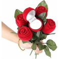 thumbnail image 4 of UBIUO 2 pcs Rose Shape Ring Jewelry Packaging Display Boxes Simulation Wedding Anniversary for Girlfriend Wife Romantic Marriage Proposal, 4 of 4