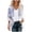 Blue, variant on Women's Floral Chiffon Cardigan – Puff Sleeve Open Front Cover Up – Lightweight Summer Beach Kimono – Size S-XXL