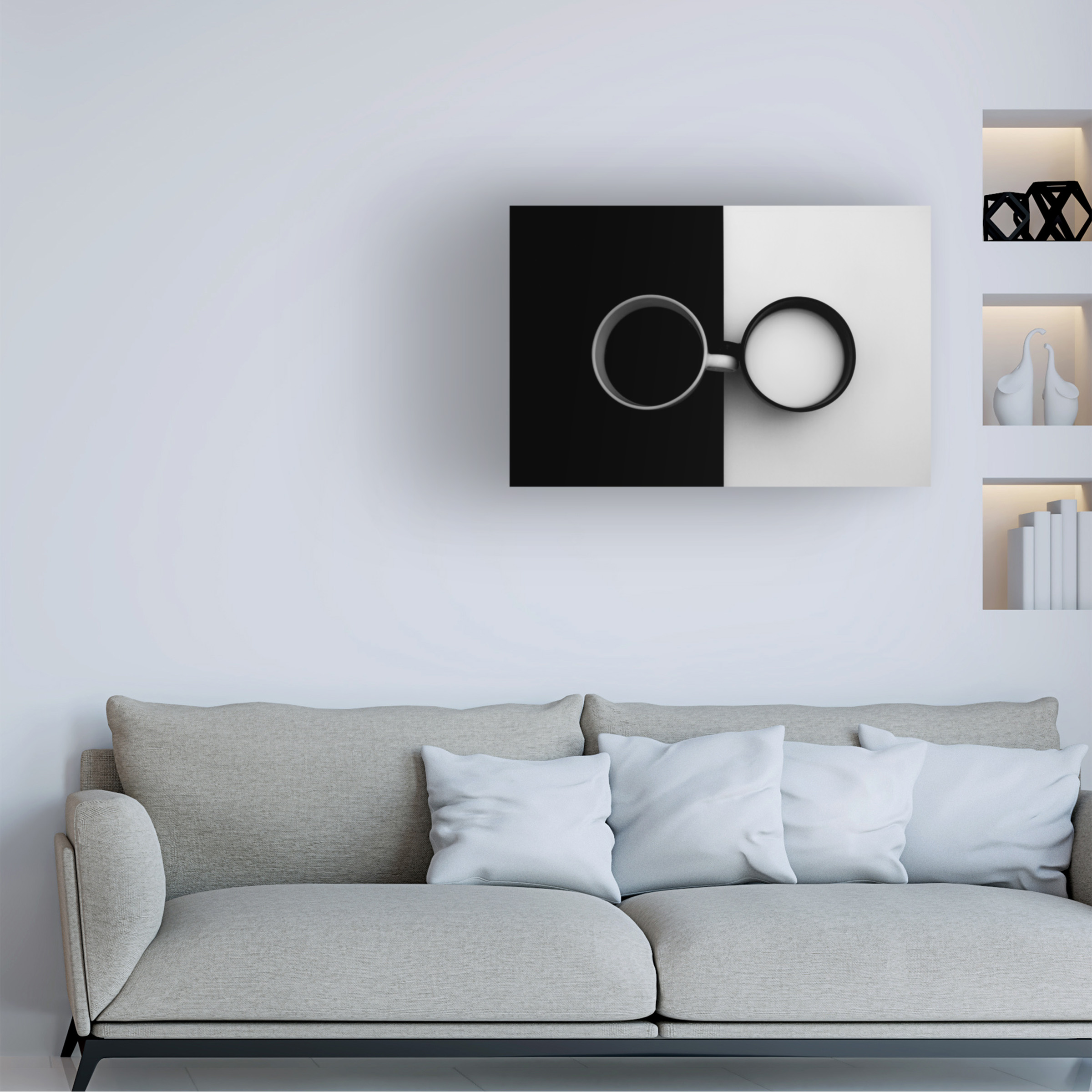 Carmen Gradinaru 'Opposites Attract' Canvas Art