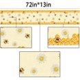 thumbnail image 5 of Linen Bee Daisy Table Runner Rustic Home Farmhouse Table Cover Boy Girl Bithday Party Indoor Outdoor Decoration Home Kitchen Dining Room Decor (13" x 72"), 5 of 5
