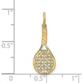 thumbnail image 4 of 14k Yellow Gold Racquet Charm - 24mm, 4 of 6