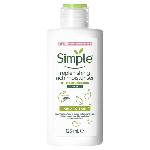 Simple Replenishing Rich Moisturiser, 125ml by Simple