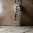 thumbnail image 4 of Adjust Length Bolo Tie with Carved Horse Head Pendant Necktie for Shirt, 4 of 12