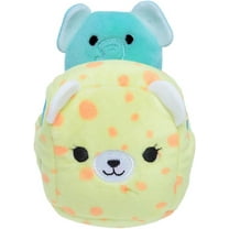 Squishville by Squishmallows Official Kellytoy Plush Squishy Soft Mini Diego The Elephant in Truck