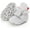 02 Light Grey, variant on Baby Booties Newborn Boys Girls Fleece Boots Non Slip Grippers Stay On Slipper Socks Infant First Walker Winter Warm Crib Shoes