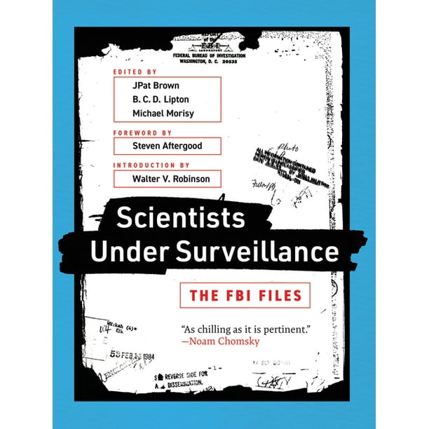 Mit Press Scientists Under Surveillance The Fbi Files Paperback Walmart Com Walmart Com
