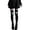 Black, variant on Womens Stretchable Over Knee Socks With Skull Print Soft Nylon Fabric Thigh High Stockings For Halloween Costume Parties
