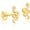 Gold, variant on Solid Gold 14k Tiny Snake Stud Earrings