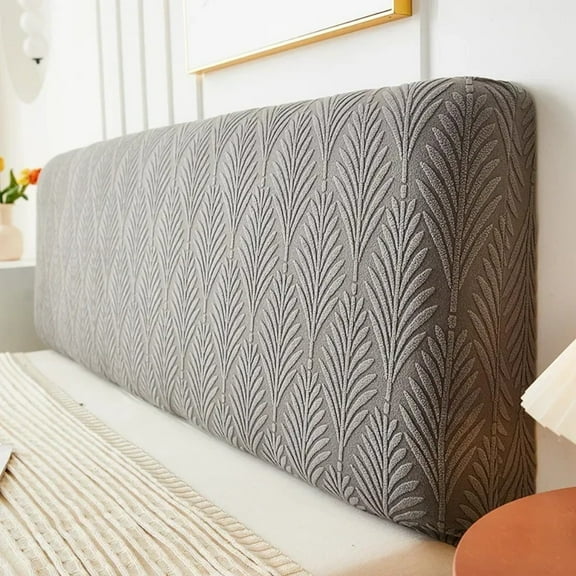 ATJIA Stretch Headboard Covers for Queen Cal King Size Bed Headboard Slipcover Jacquard Bed Head Dustproof Cover