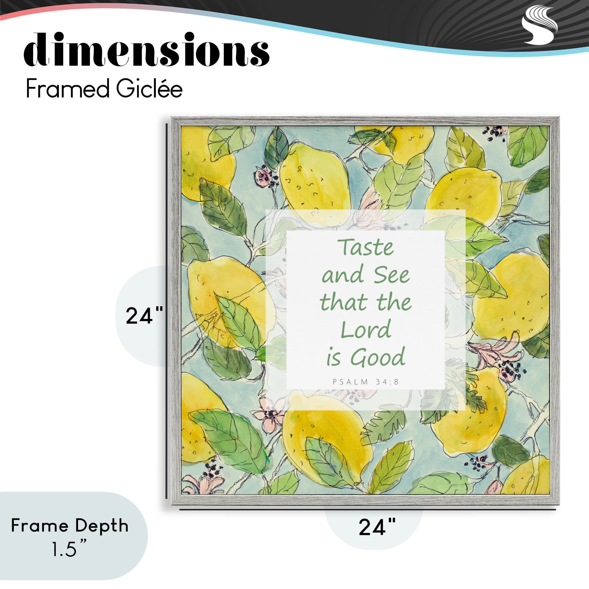 Stupell Industries Taste & See Lord Is Good Gray Framed Giclee Art, design by Lanie Loreth