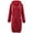 Wine Red, variant on Deago Women's Casual Zip up Hoodies Long Tunic Sweatshirts Jackets Fashion Plus Size Hoodie with Pockets (Green, 2XL)