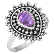 Amethyst Women Jewelry 925 Sterling Silver Ring
