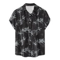 thumbnail image 1 of Birdeem Chemise Décontractée pour Hommes à Imprimé Hawaïen Col Rabattu Manches Courtes Fermeture à Boutons, 1 of 9