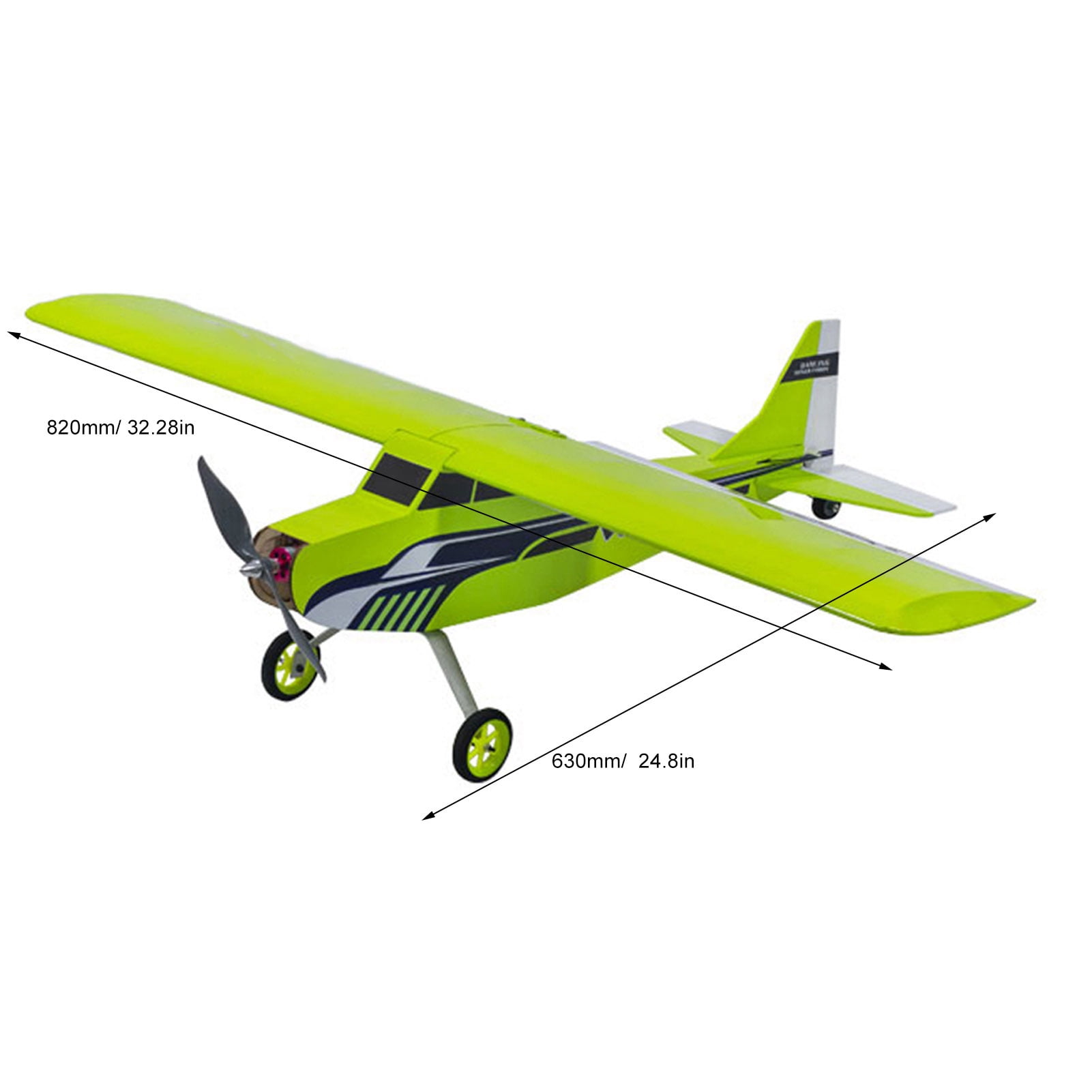 Plane Dancing Wing Hobby T05 Vogee-08 820mm Wingspan Balsa Wood Remote Control Aeroplane Trainer KIT/ KIT+Power Combo - KIT+Motor+ESC+Servo+Prop+Film Pack