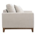 thumbnail image 4 of Furniture of America Nora Mid-Century Modern Chenille Track Arm Accent Chair with Pillows, Light Gray, 4 of 6