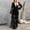 Black - Women Dresses, Women's Dress, variant on Deep V Neck Maxi Dresses for Women Elegant Long Sleeve Lace Ball Gown Lightweight Solid Patchwork Dresses Ladies Evening Party Formal Dress Black XL
