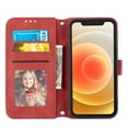 thumbnail image 6 of Feishell for iPhone 14 Case with Detachable Wrist Strap,Premium PU Leather Drop Protection Magnetic Clasp Flip Kickstand RFID Blocking Credit Card Slots Wallet Phone Case,Red, 6 of 7